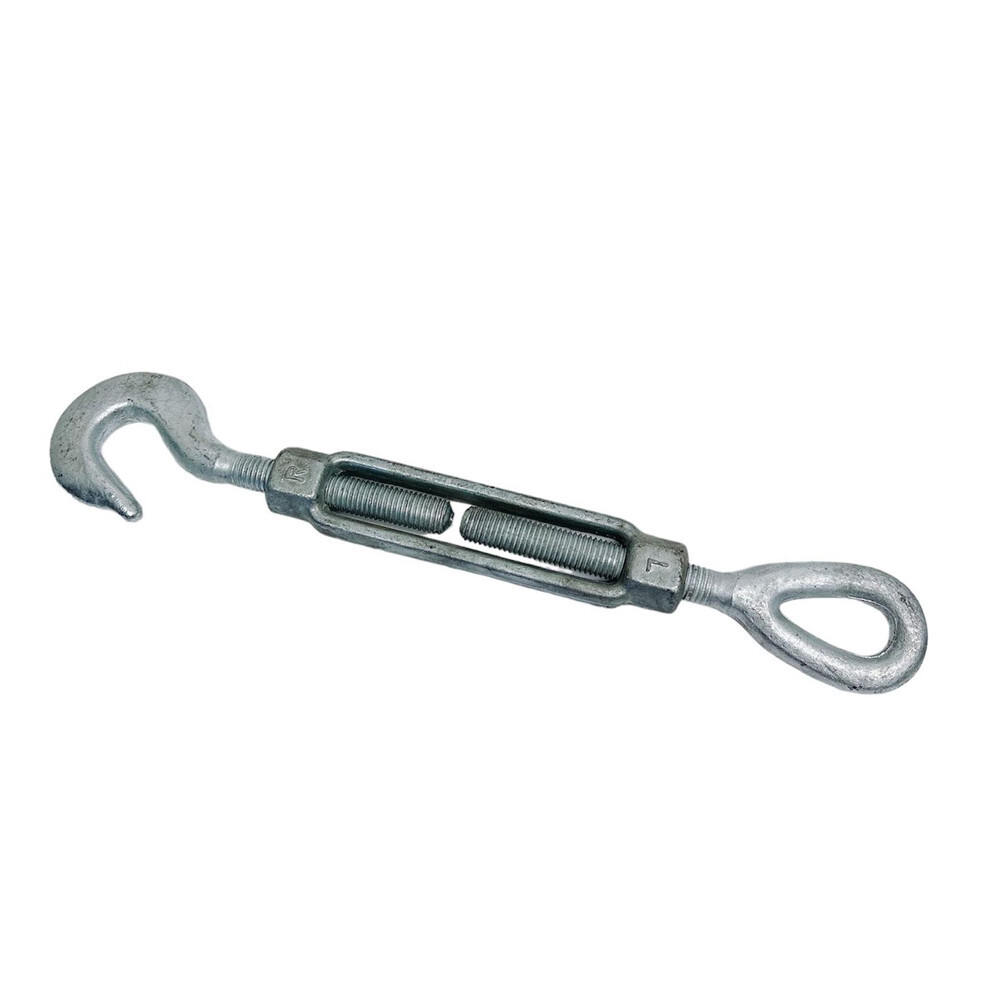 3/4" x 6" Hook Eye Galvanized Turnbuckle Pulley Drop Forged 3,000 Lbs WLL
