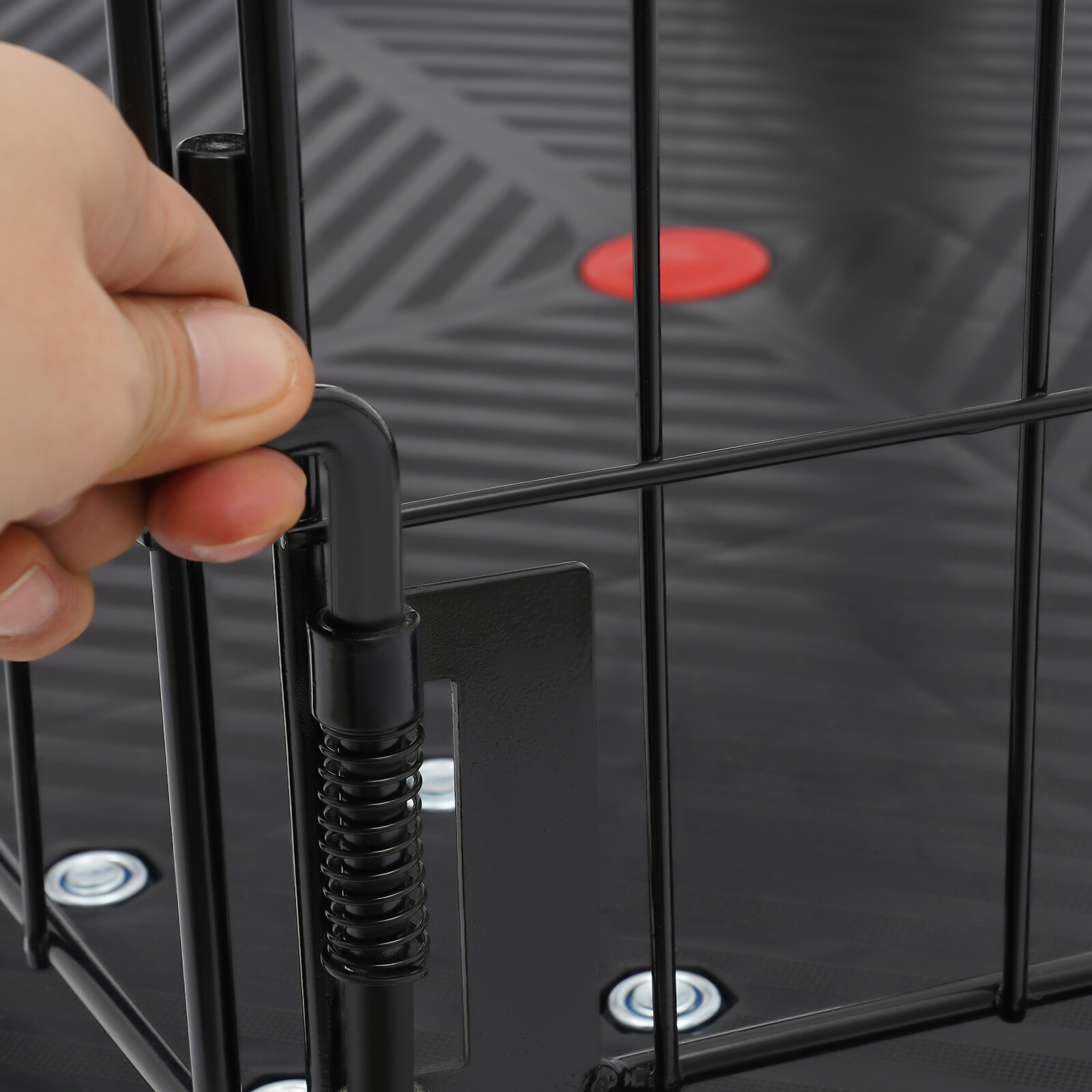 Platform Truck Cart With Cage 2 In 1 Heavy Duty Push Cart Dolly 330lbs Capacity