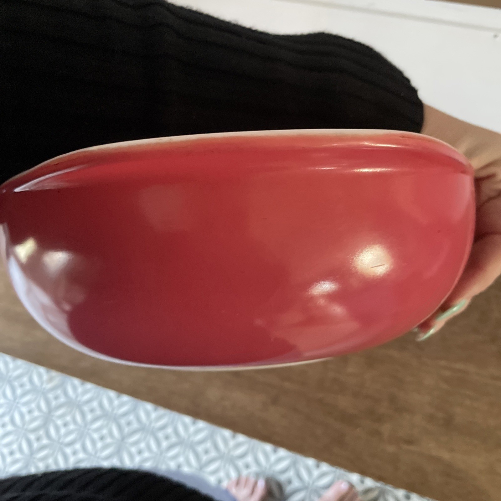 Vintage Pyrex Red #024 2 QT Bowl Casserole 9" NO LID