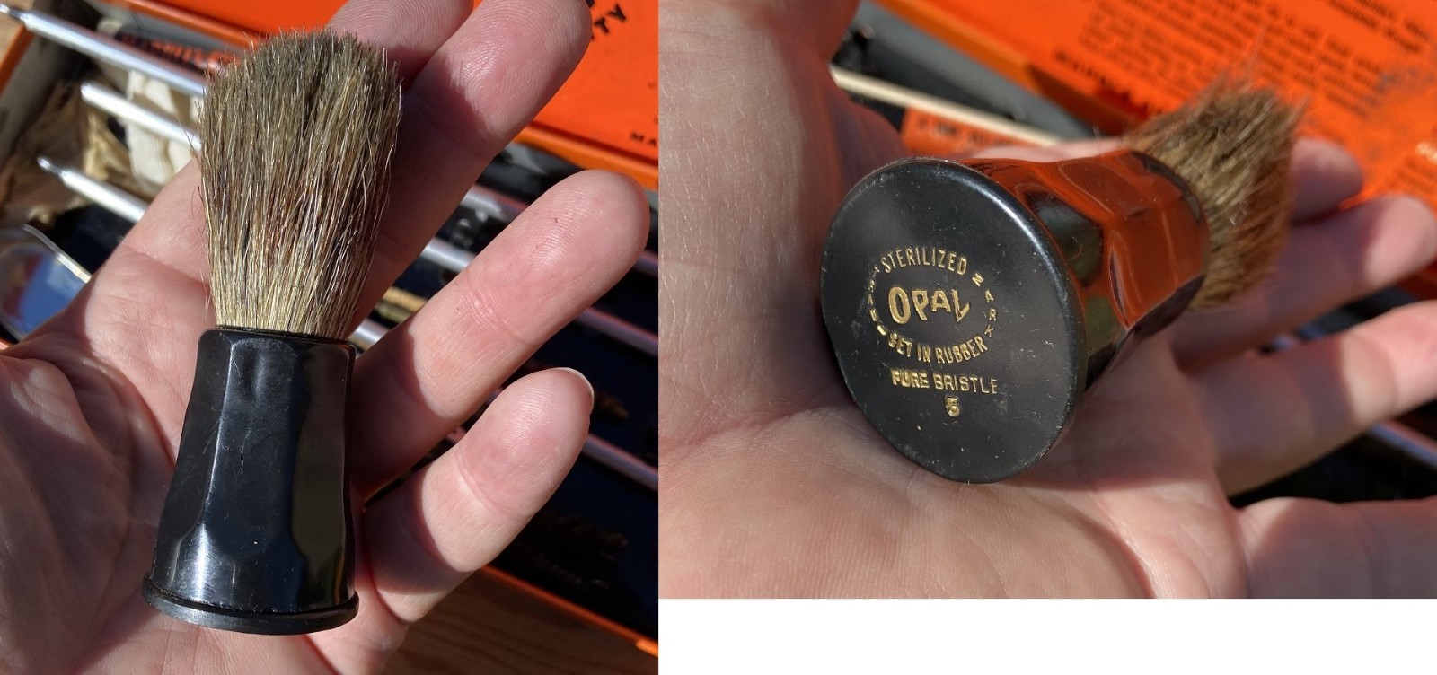 Old Vintage MARBLE'S GUN CLEANING KIT Metal Tin Box w/ Rod and some Accessories