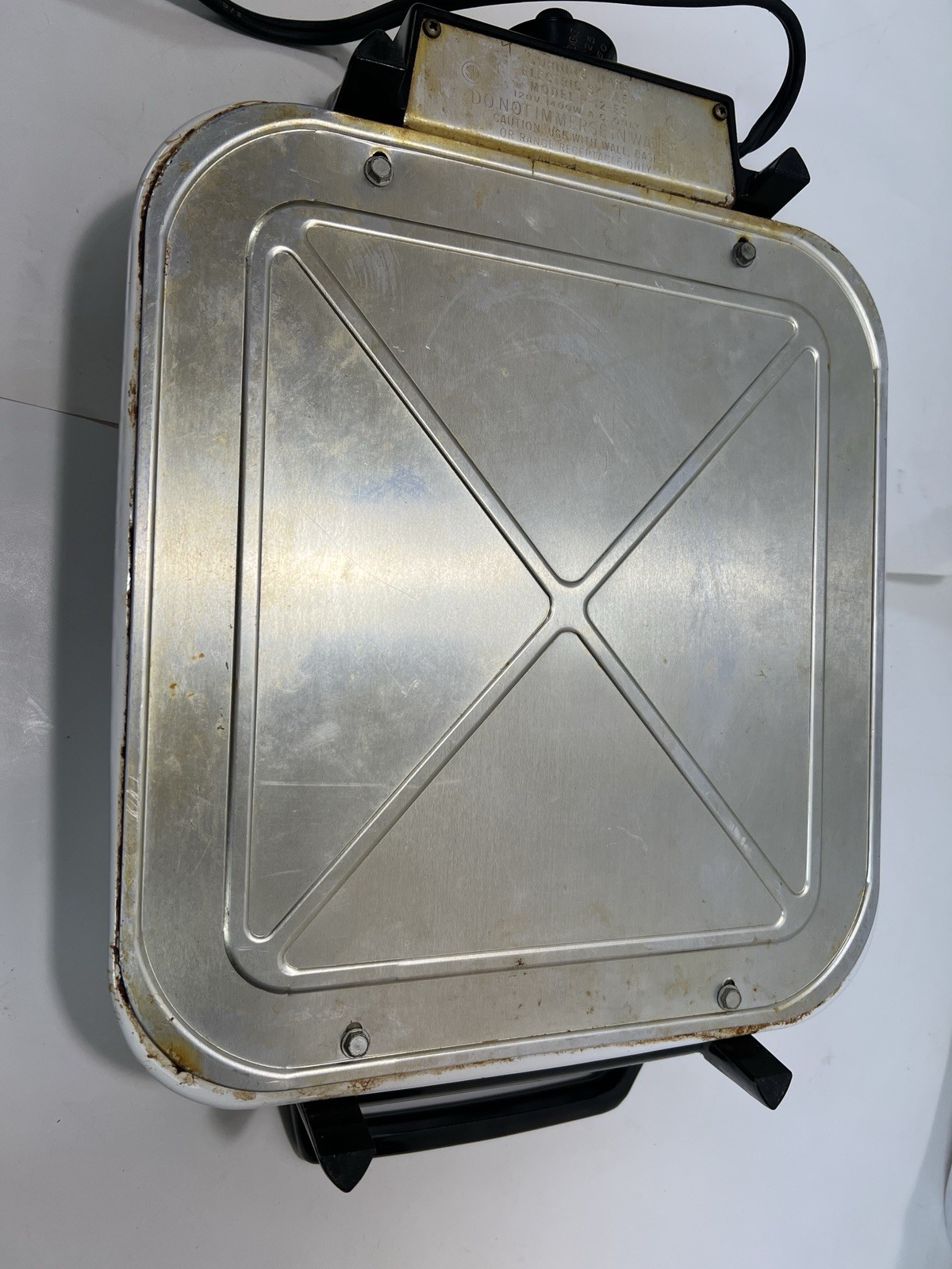 Vintage Corning Ware Electromatic Electric Skillet Hot Plate Warmer P-12-ES