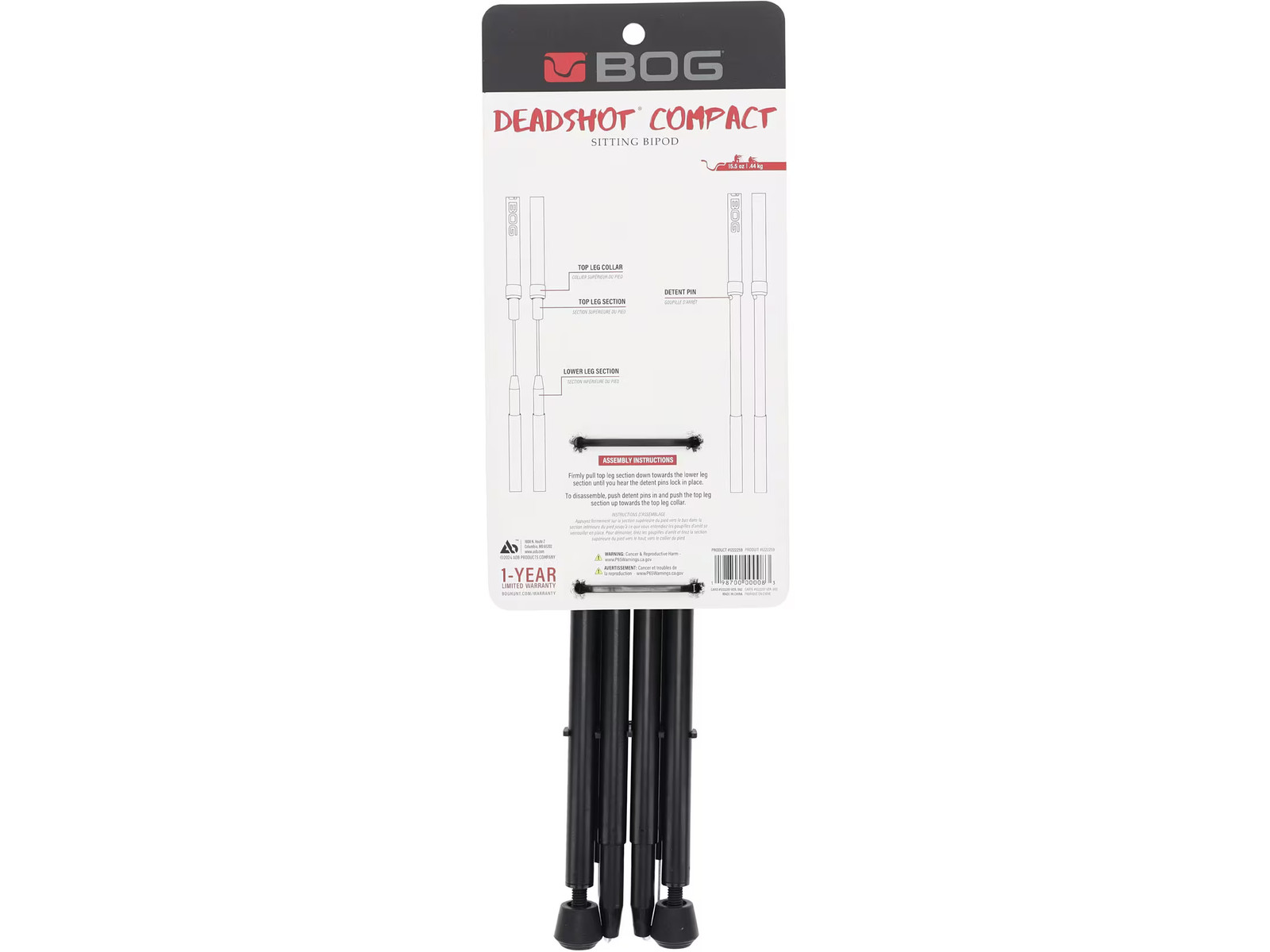 BOG DeadShot Compact Sitting Shooting Sticks