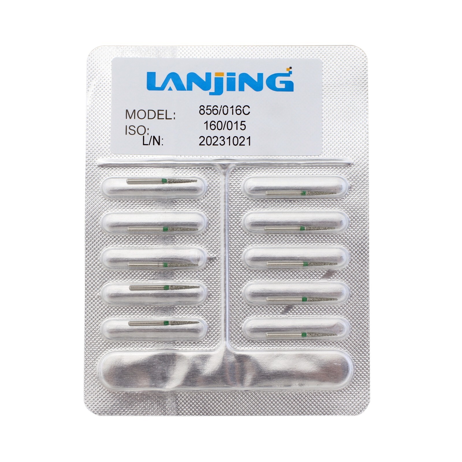 Dental Diamond Burs FG 856/016C Round End Taper Coarse Grit High Speed Bur