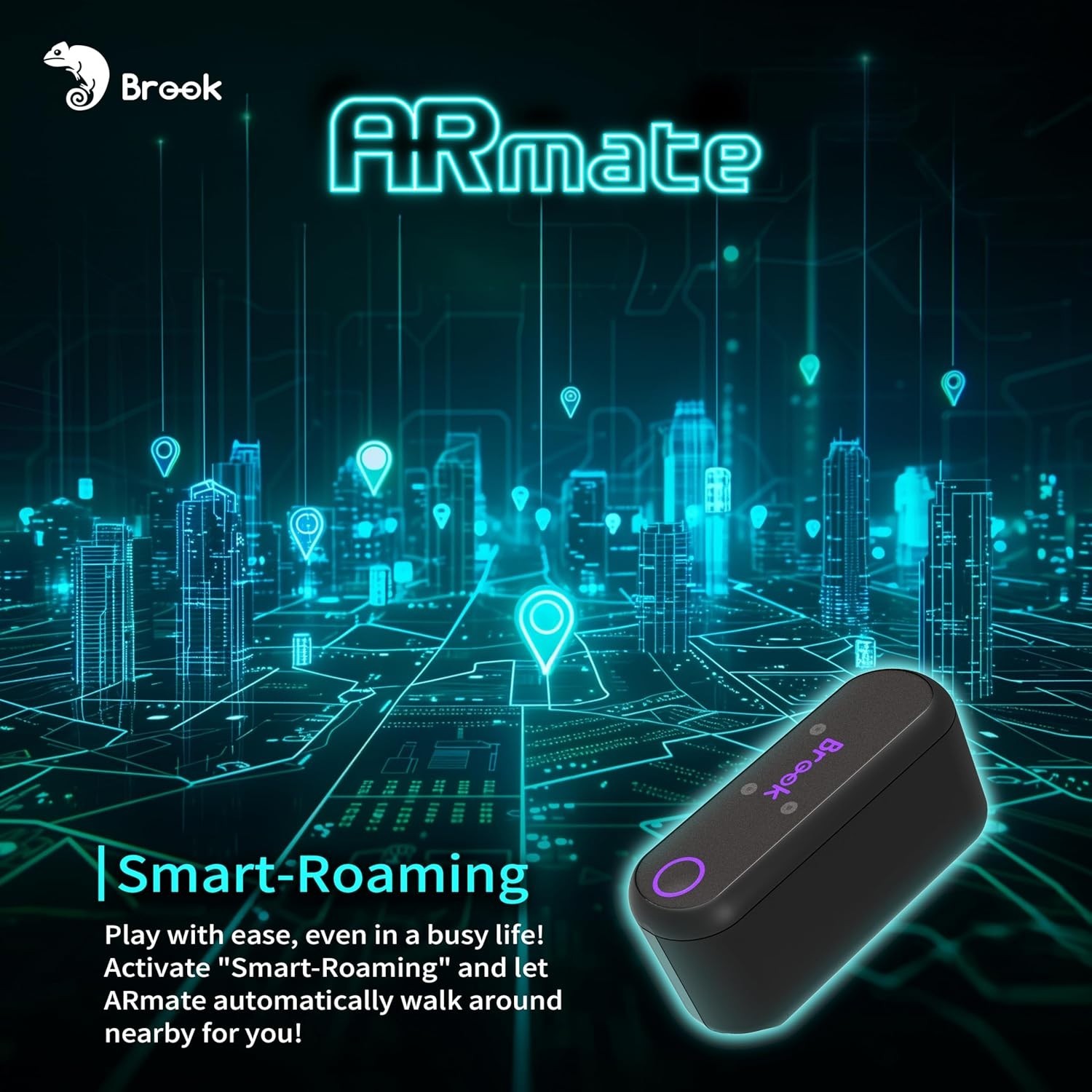 Brook Gaming AR Mate: Portable AR Device for Pokemon GO, Monster Hunter, Pikmin