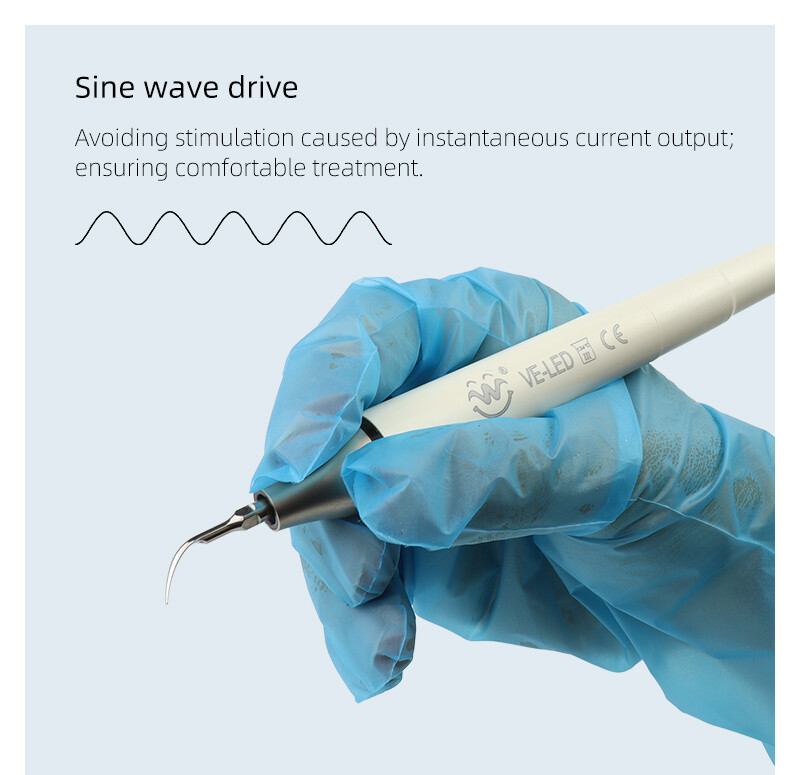 Dental Ultrasonic Piezo Scaler 600ml Tank 10Tip Fit EMS Woodpecker LED Handpiece