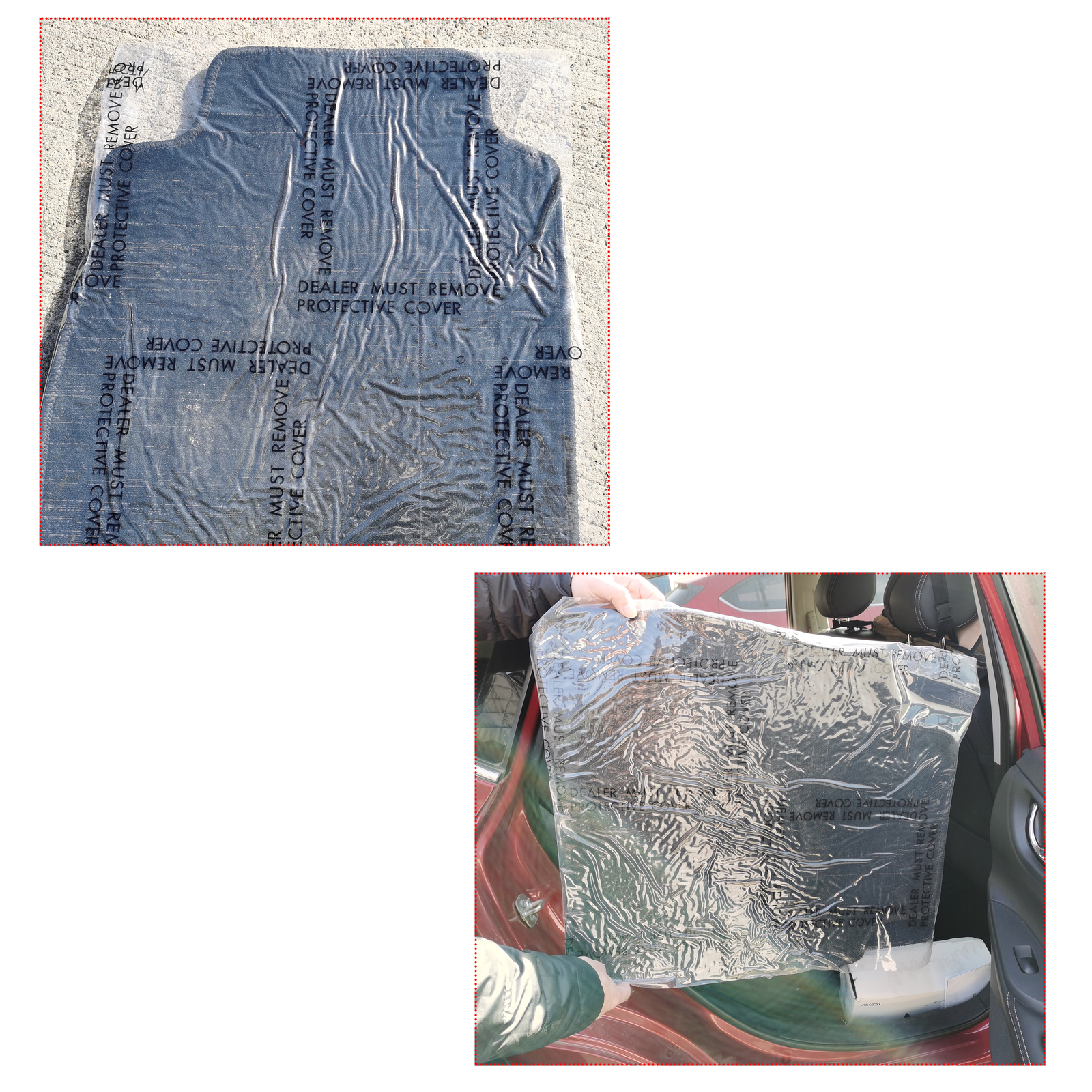 HFS 24" X 200' Car Floor Mat 4 Mil Clear Adhesive Car Carpet Protector Film Roll