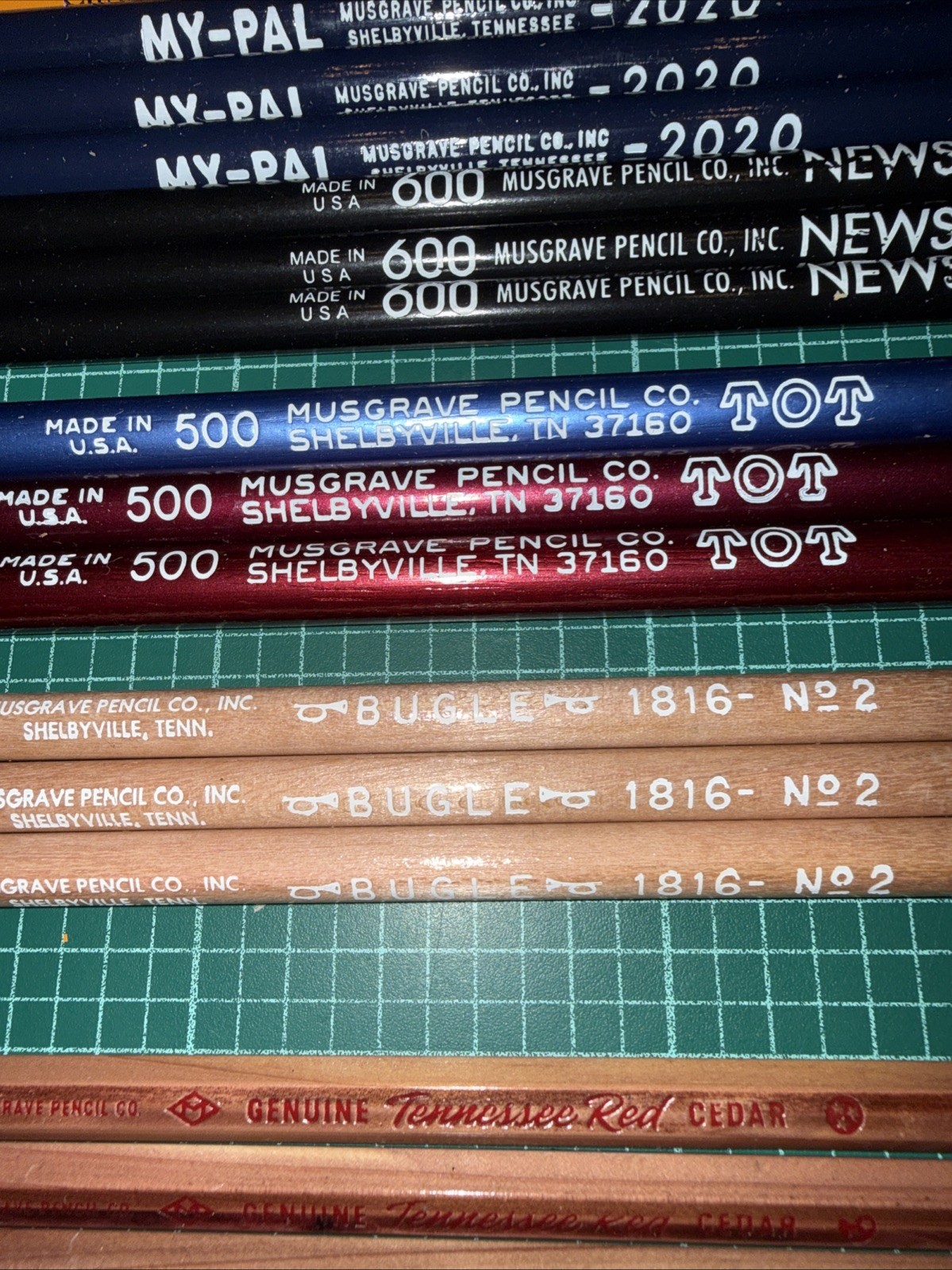 Musgrave Pencil Co - VTG Collectors Lot Of 12 Series Of 3, 36 Pencils Total!