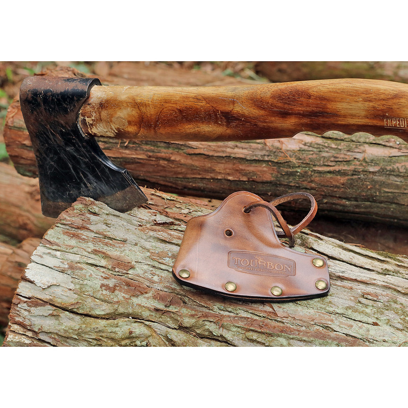 TOURBON Leather Axe Holder Hatchet Blade Protection Cover Sheath-Special Offer