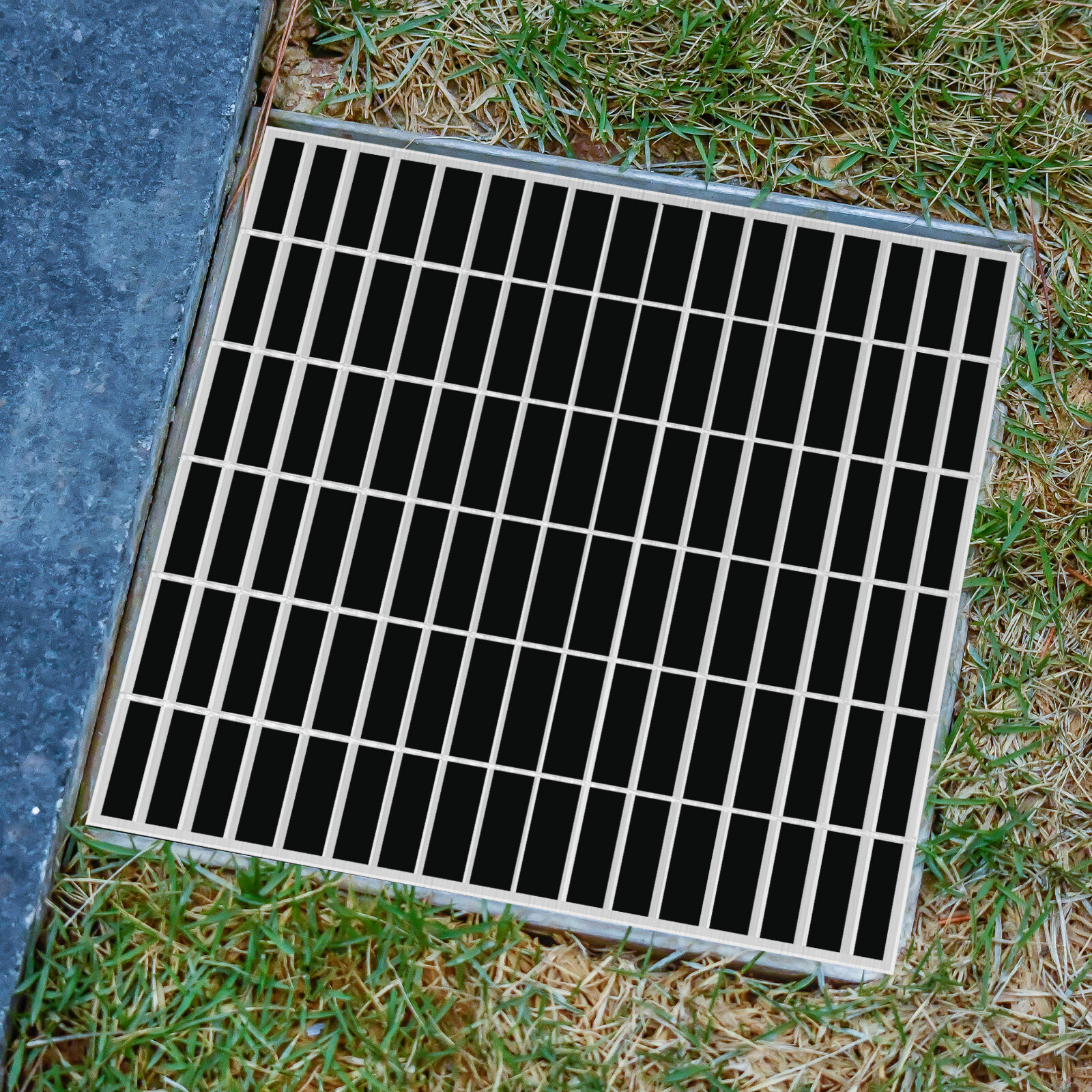 Driveway Drain Cover Steel Grate B125 Class Channel 23.6x23.6in USA
