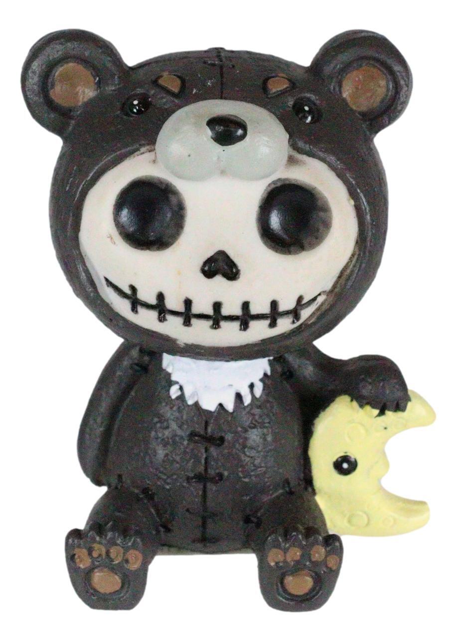 Furrybones Kuma The Black Teddy Bear Costume Skeleton Figurine Furry Bones