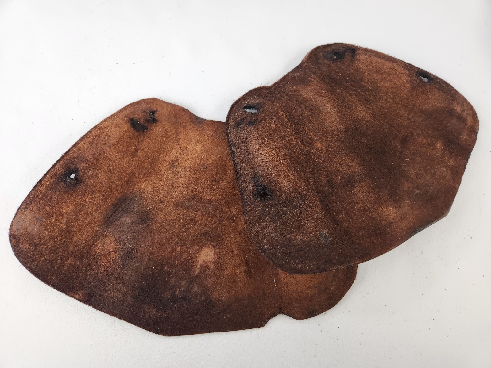 Antique Wooden Stirrups & Leather Tapaderos Boot Cover Hand Carved Horse Saddle