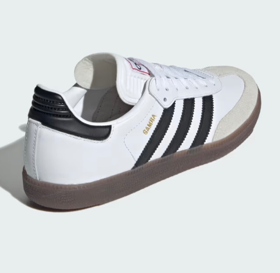 Women’s adidas Samba Indoor Soccer Shoes White Black Gum IH6001