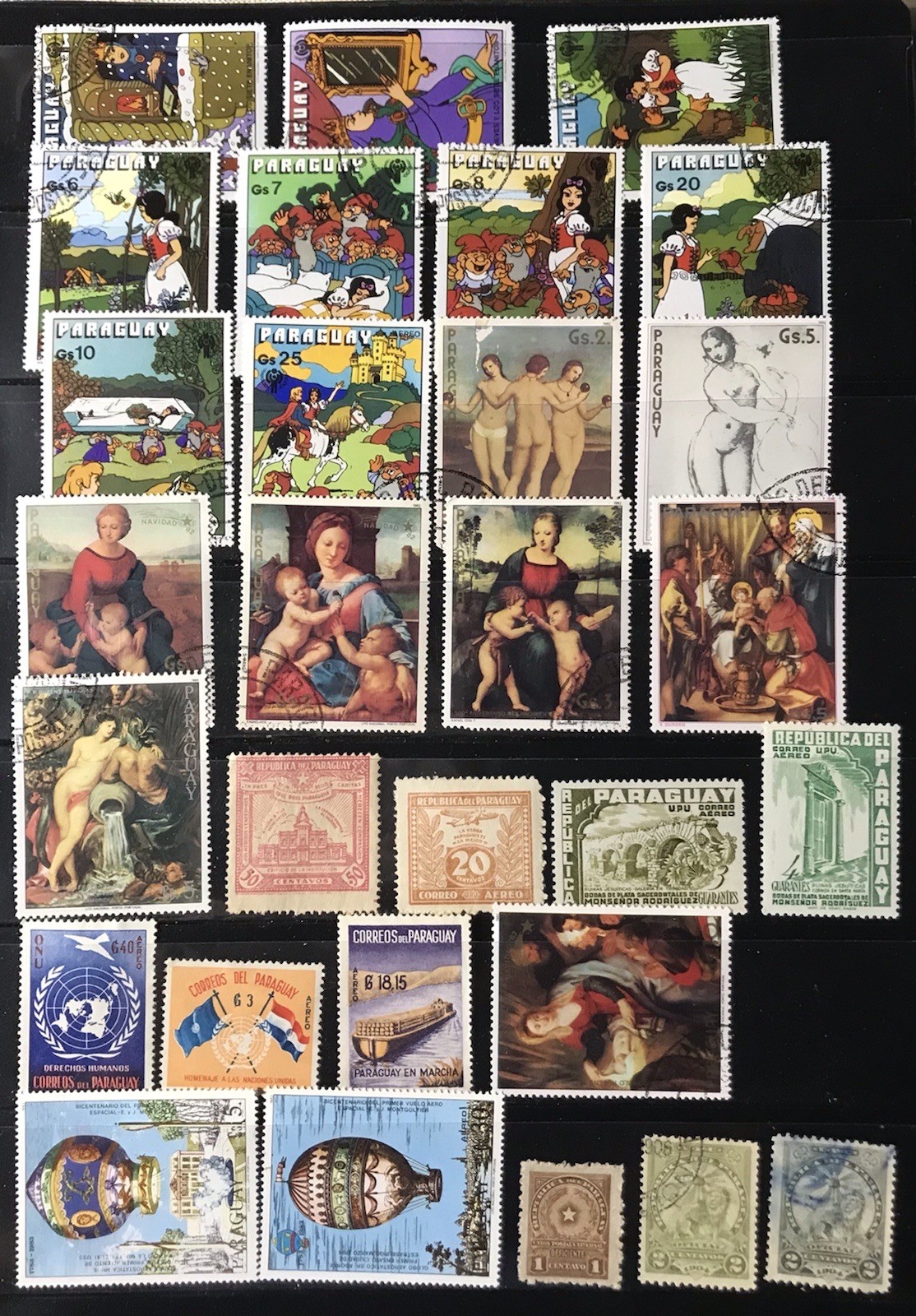 Paraguay Stamps 139 All Different Used And Unused