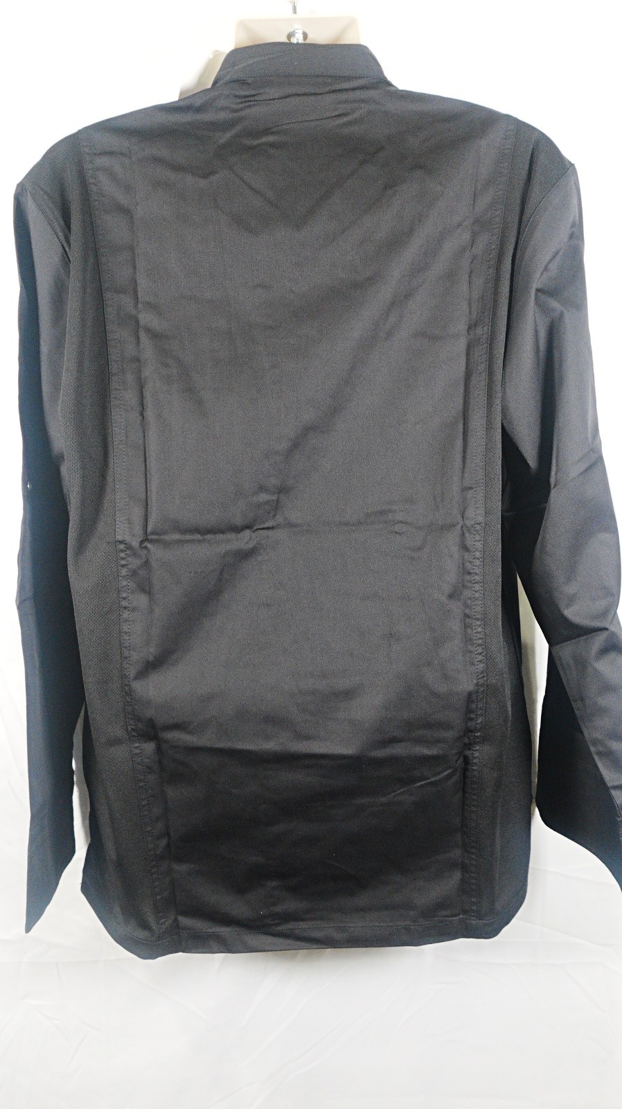 Chef Works Men's Lansing Chef Coat Black Large New Professional Kitchen Jacket