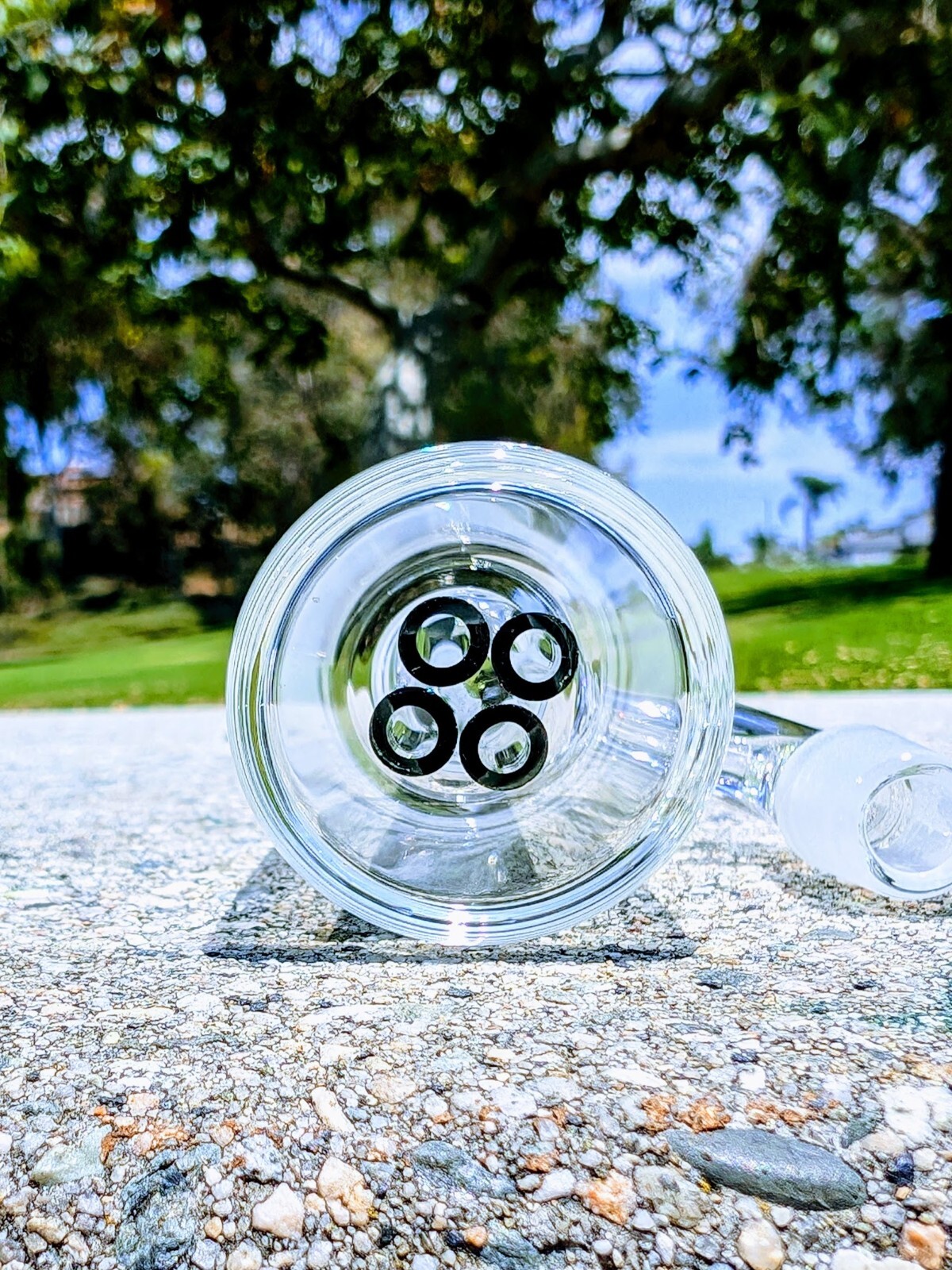 Premium Thick 14mm 90° Black Quad Tree Perc Ash Catcher Tobacco Water Pipe Bong