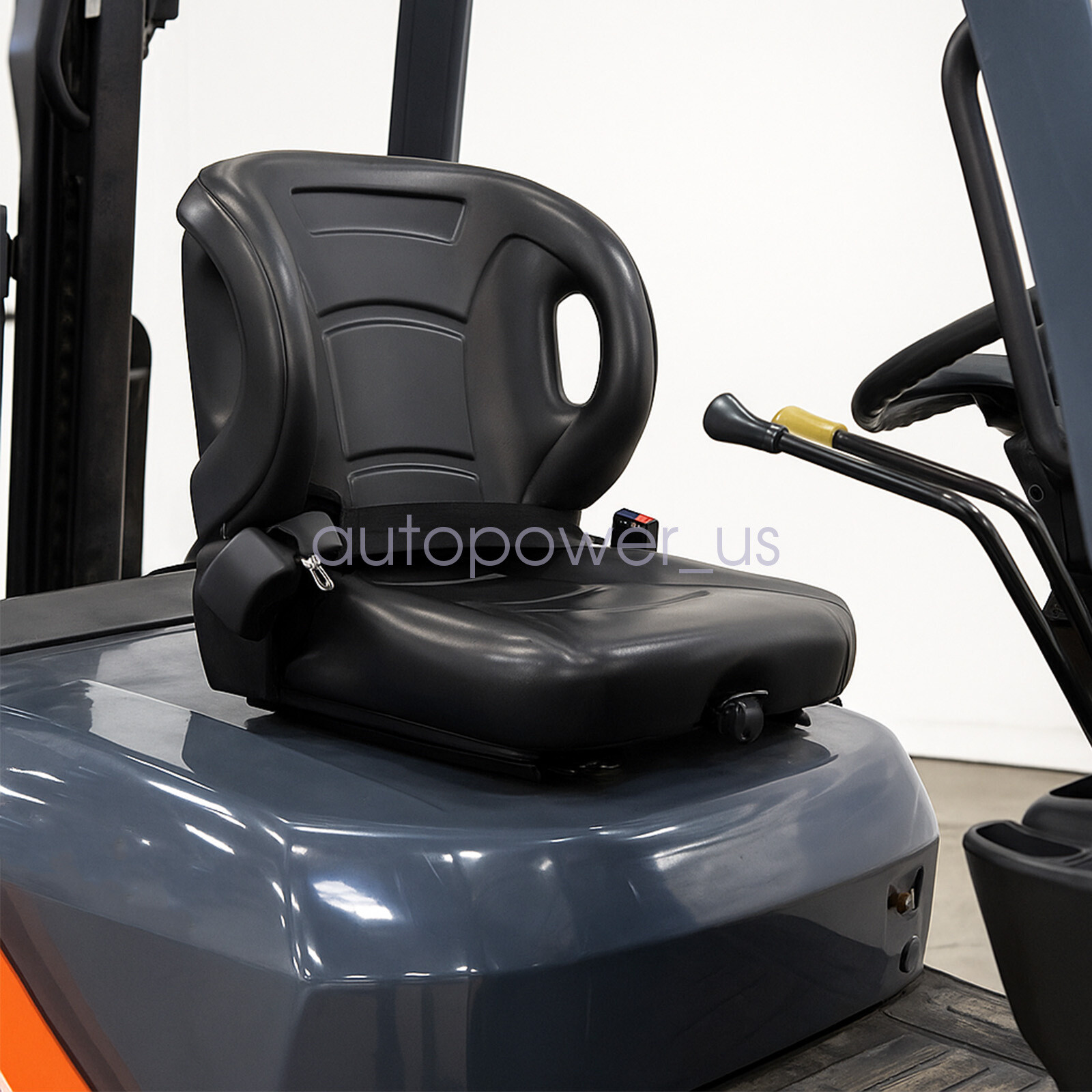 New For Toyota Forklift Seat With Seatbelt & Switch Adjustable Back Universal