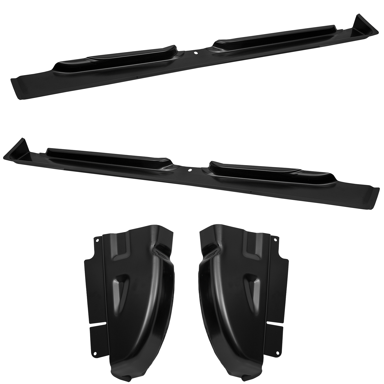 Pair Rocker Panels & Cab Corners For 2002-2008 Dodge Ram Quad Cab 1500 2500 3500