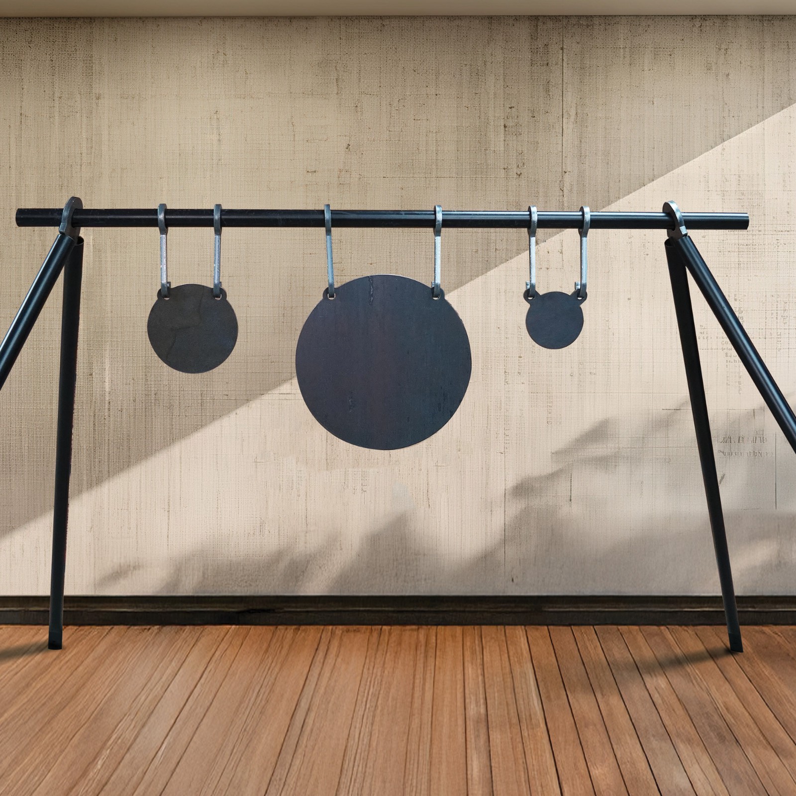 AR500 Steel Target Stand Kit with Hanging Hooks for one inch steel pipes