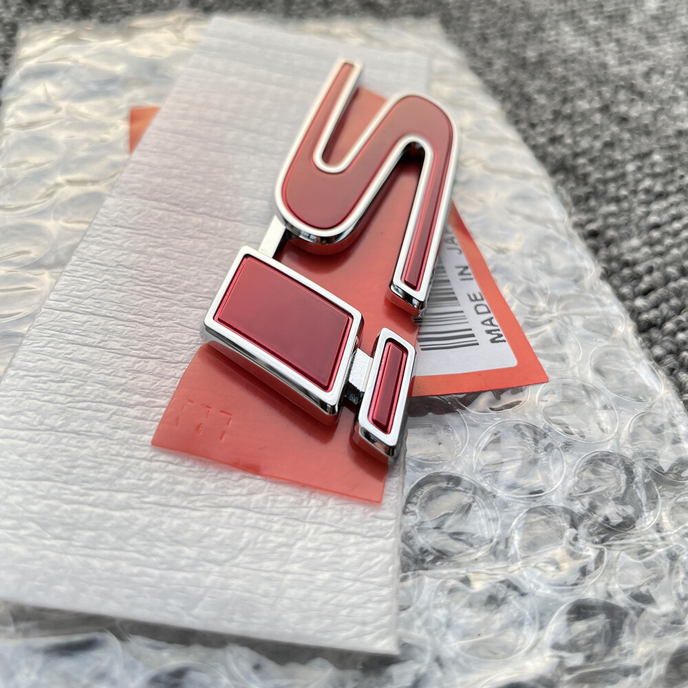 GENUINE OEM Red Si Emblem For honda civic 2Dr 4Dr Trunk Rear Badge Sticker Decal