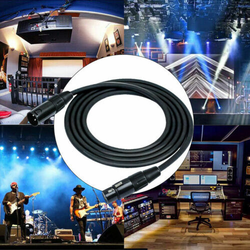 Premium XLR Male to Female All Sizes Microphone Cable Balanced 3 Pin Pro Grade