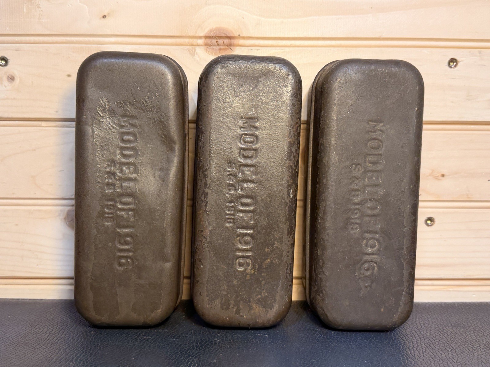 1 WW1 US Army Navy Soldier Doughboy MODEL OF 1916 S&B 1918 Bacon Pork Ration Tin