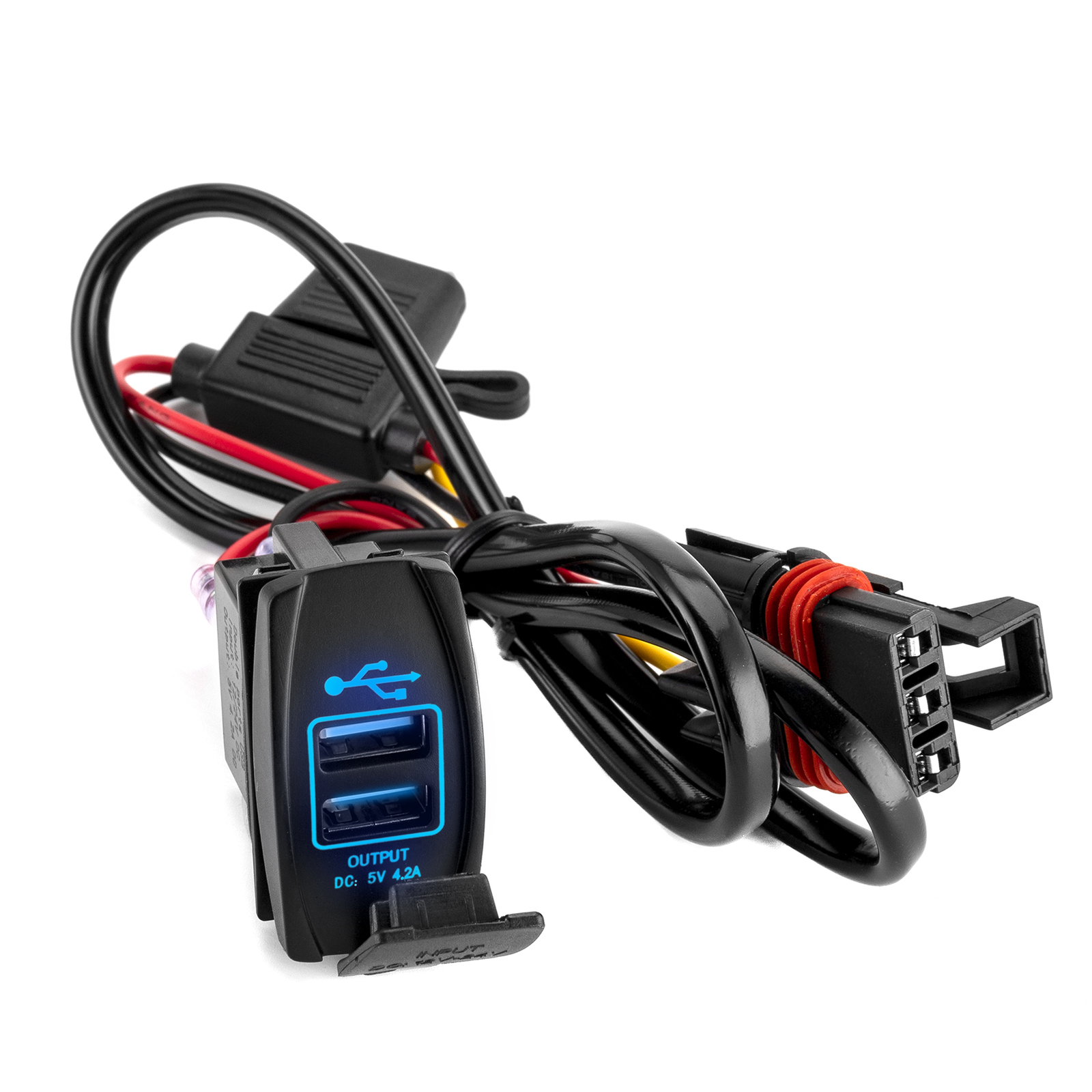 Plug & Play Dual USB 4.2A Fast Charger Wire For 2024 Polaris RZR XP 1000/4 1000
