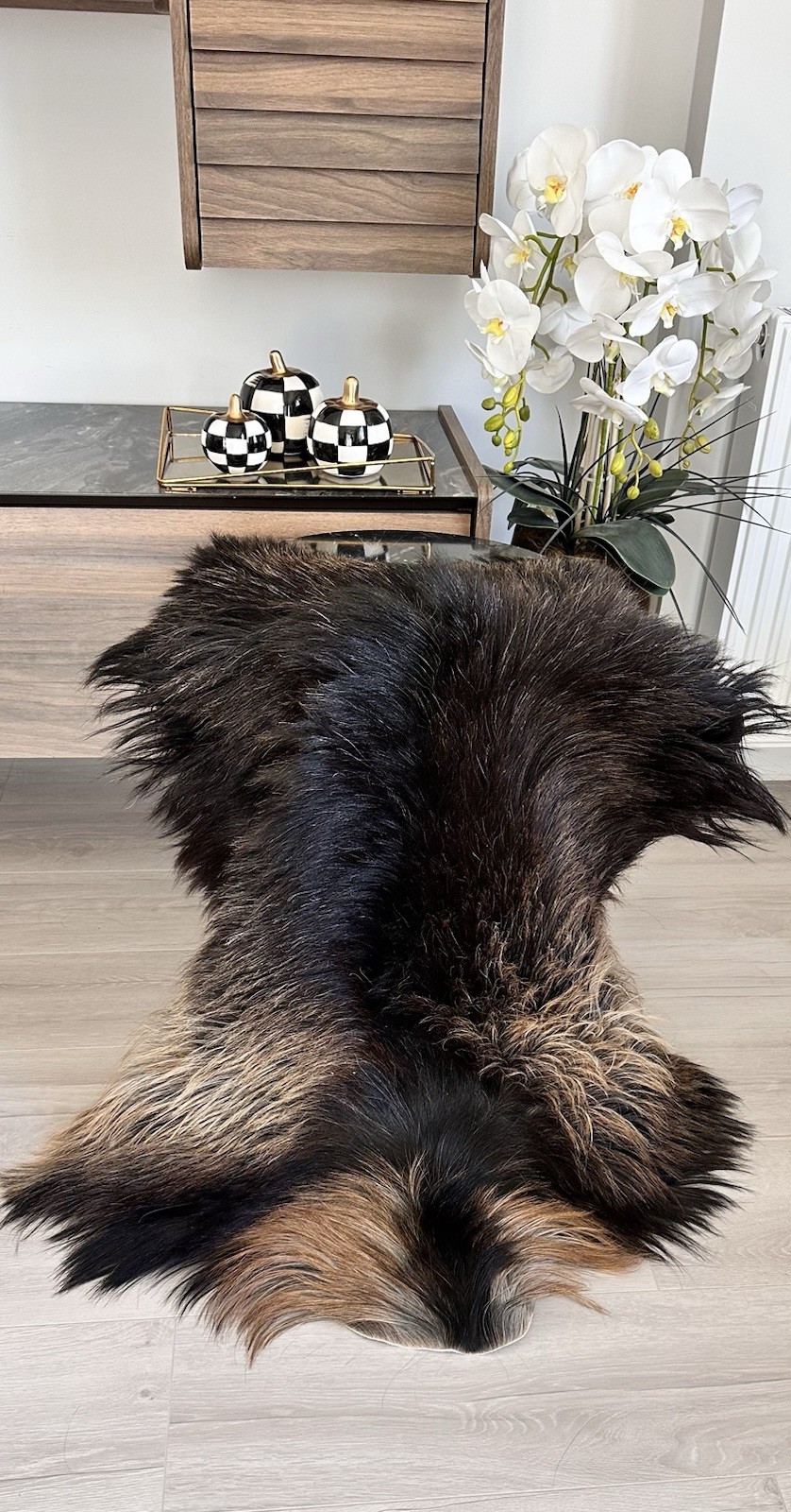 %100 Natural Goatskin Rug,goatskin Pelt,goatskin Carpet,Color,black.brown,camel