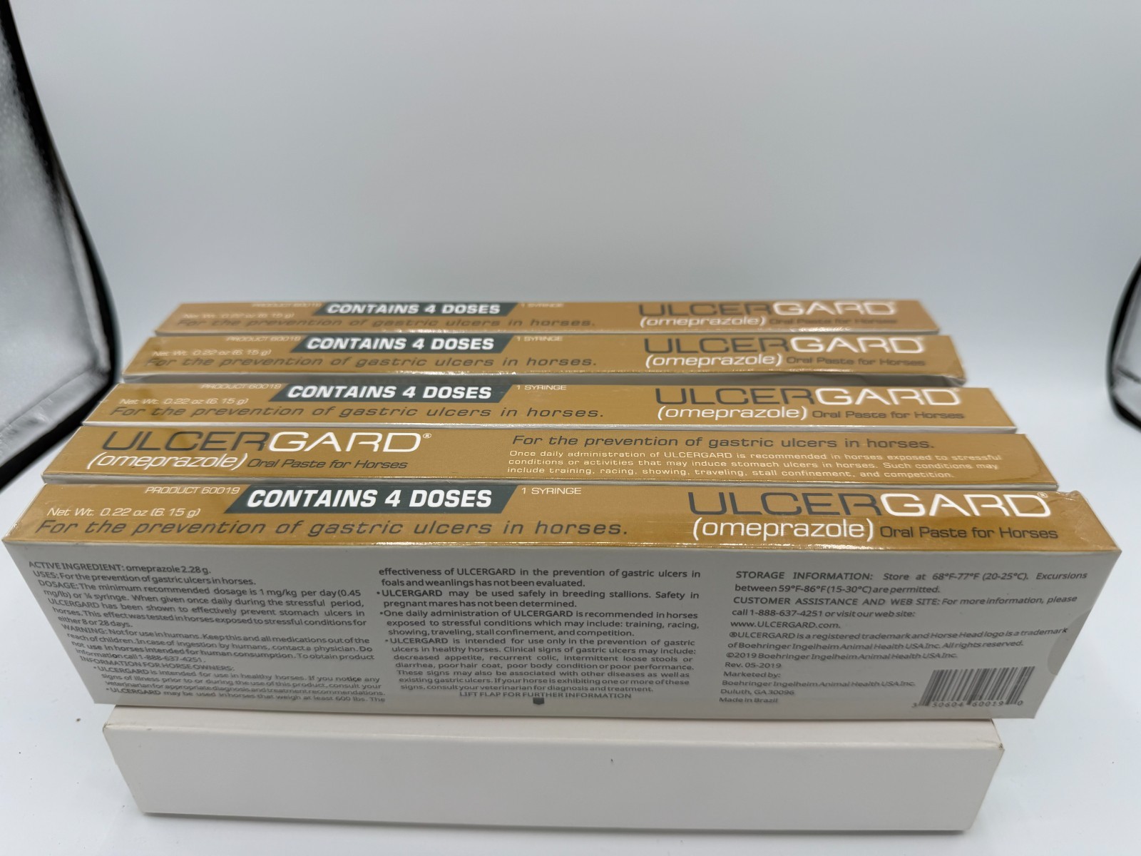 5 Pack UlcerGard Oral Paste for Horses 20 Doses Exp 2027 New Version See details