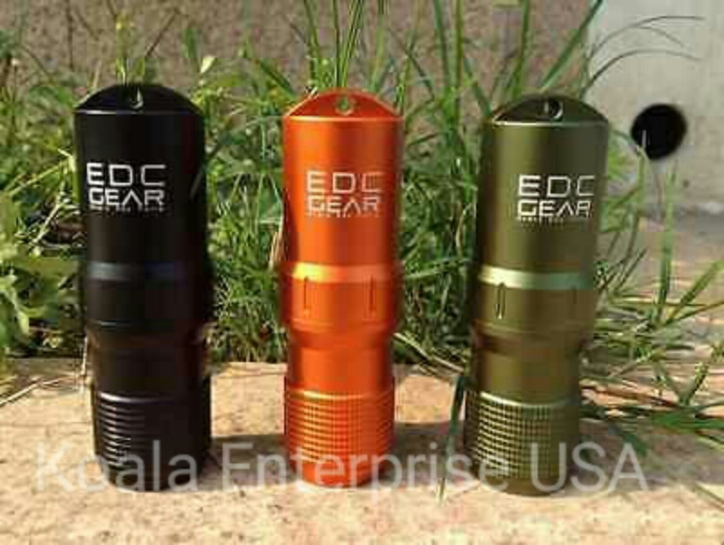 Survival Pill/Match Case Box Container Waterproof CNC Keychain Aluminum EDC BOB