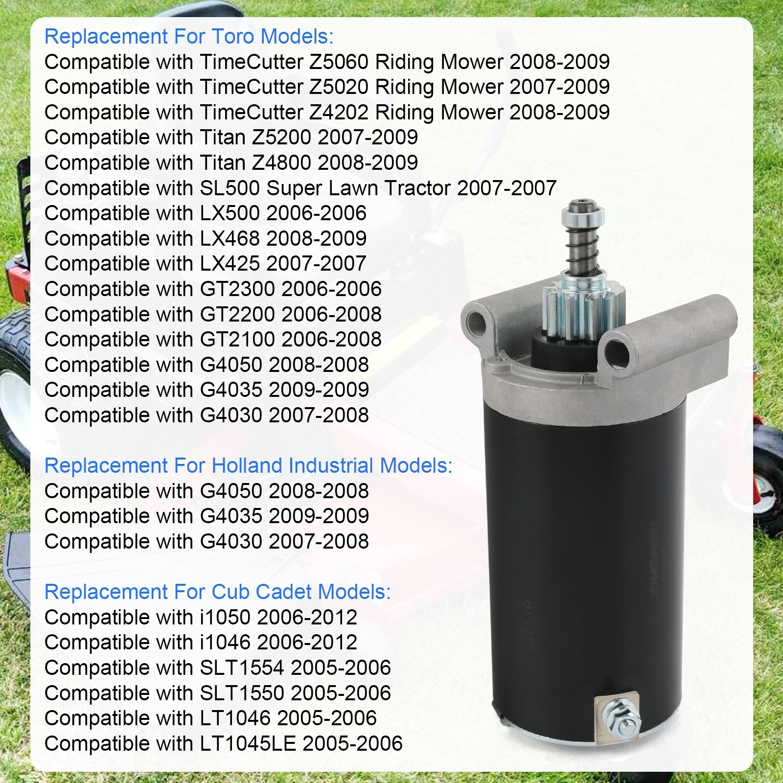 Starter for Kohler Dixon 7000 Series Kt715 Kt725 Kt730 Kt735 Kt740 Kt745