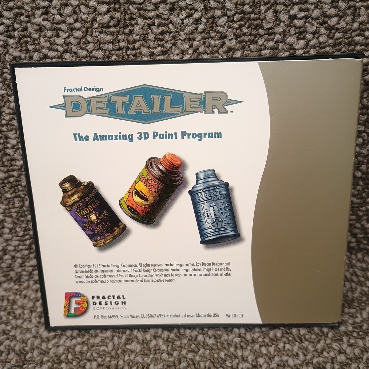 Macintosh Fractal Design Detailer The Amazing 3D Paint Program Mac No Book