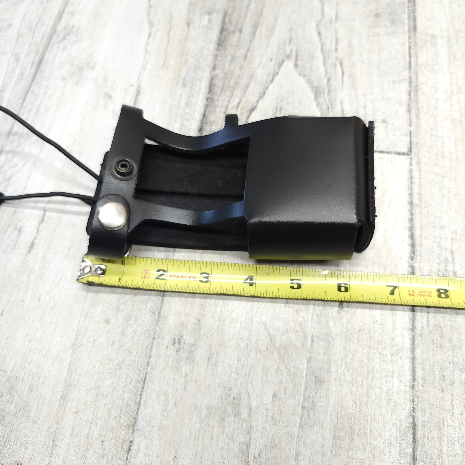 Perfect Fit Fireman's Leather Radio Holder for Motorola APX 6000 /8000 /XE