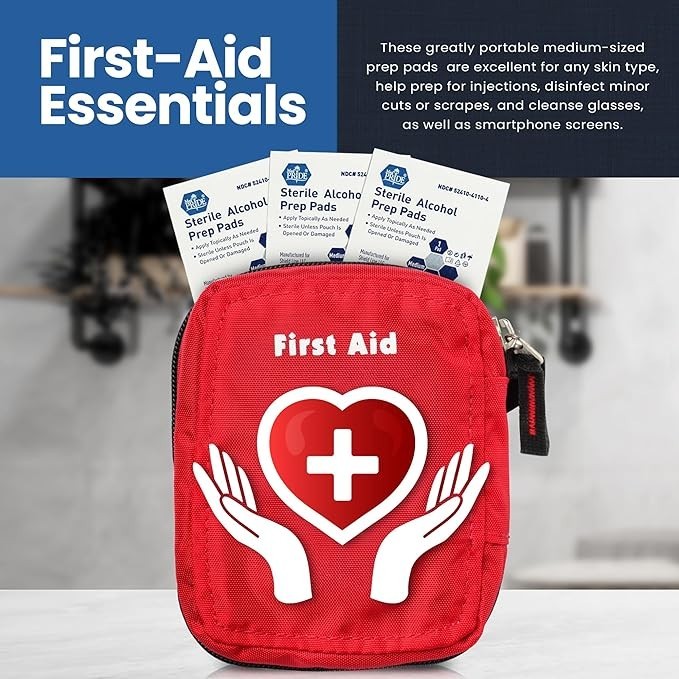 MED PRIDE Sterile Alcohol Prep Pads Antiseptic Individually Wrapped 200ct-2000ct