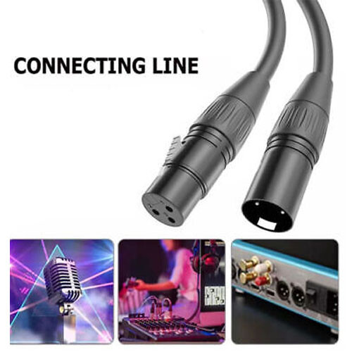 Premium XLR Male to Female All Sizes Microphone Cable Balanced 3 Pin Pro Grade