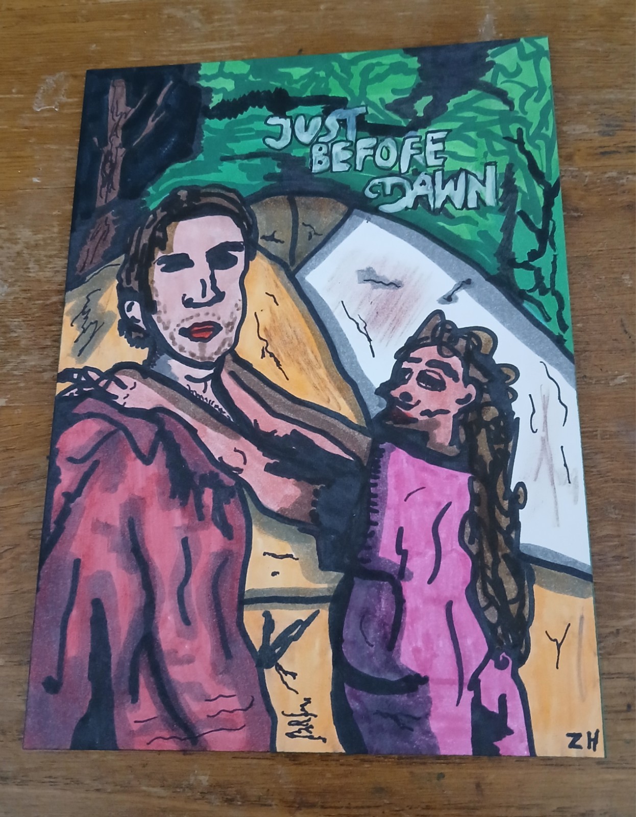 Drawings Reserved For Kevin Just Before Dawn Horror