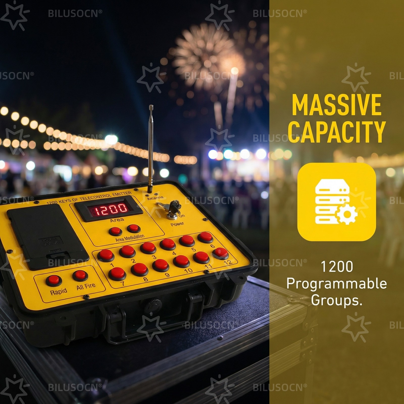 Long Range 36 Cues Wireless Fireworks Firing System Pyrotechnic Remote Device