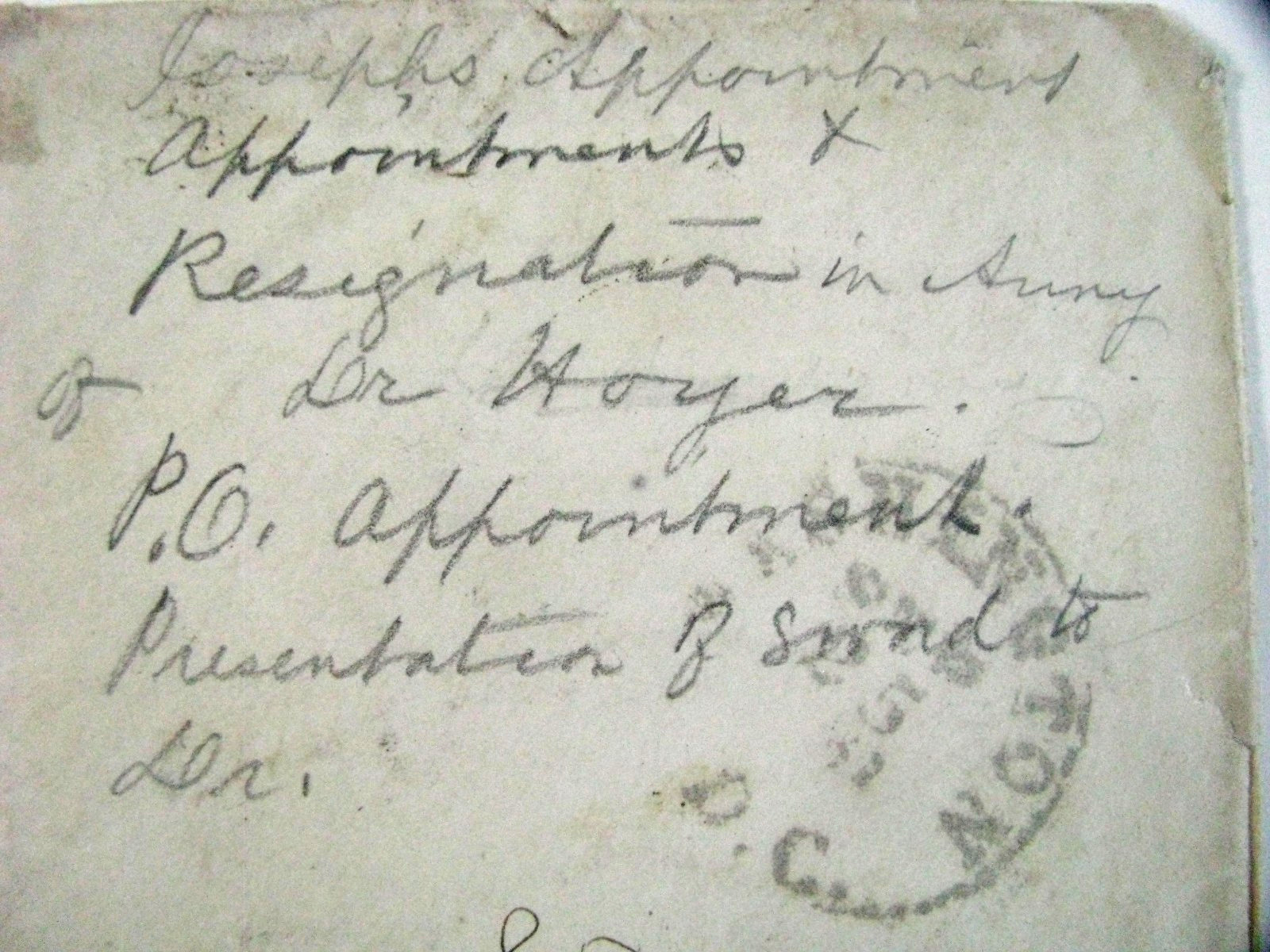 CIVIL WAR CUBAN-AMERICAN COL JULIUS GARESCHE KIA STONE'S RIVER SIGNED COVER