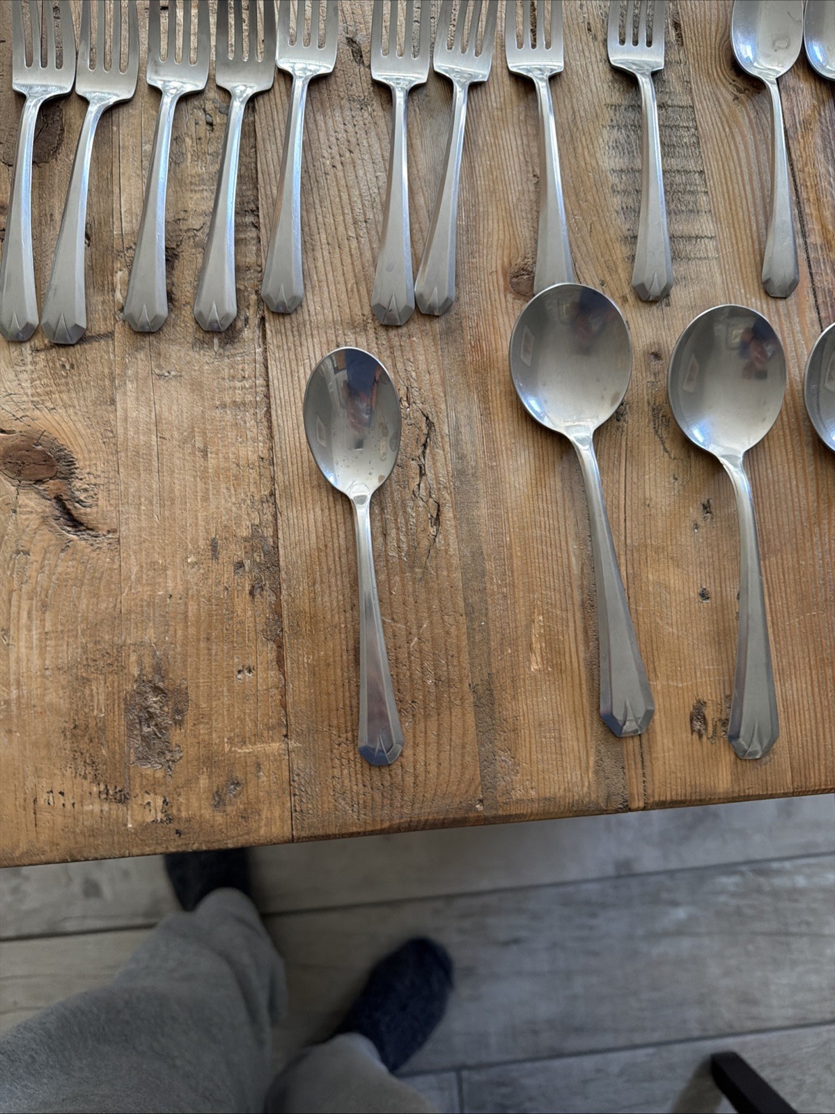 61 Pieces Royal Stainless STREAMLINE Allegheny Metal SS Flatware