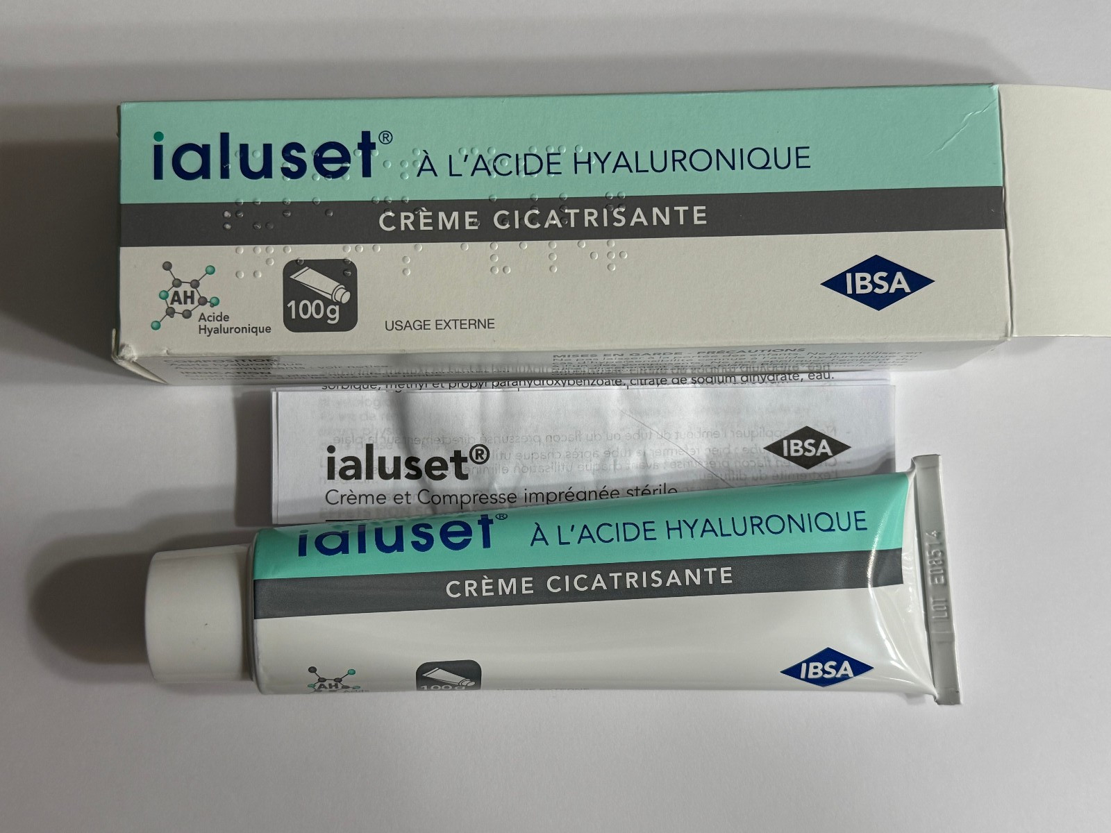 Ialuset Hyaluronic Acid Cream 100g NEW, IN BOX, SEALED TUBE Exp. Date: 09/2028