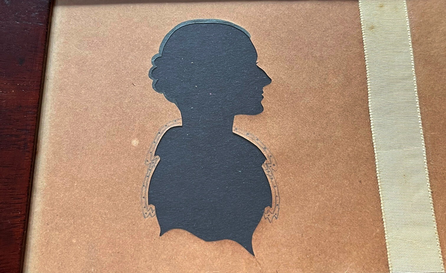 1830 Family Record Antique Silhouette Very RARE