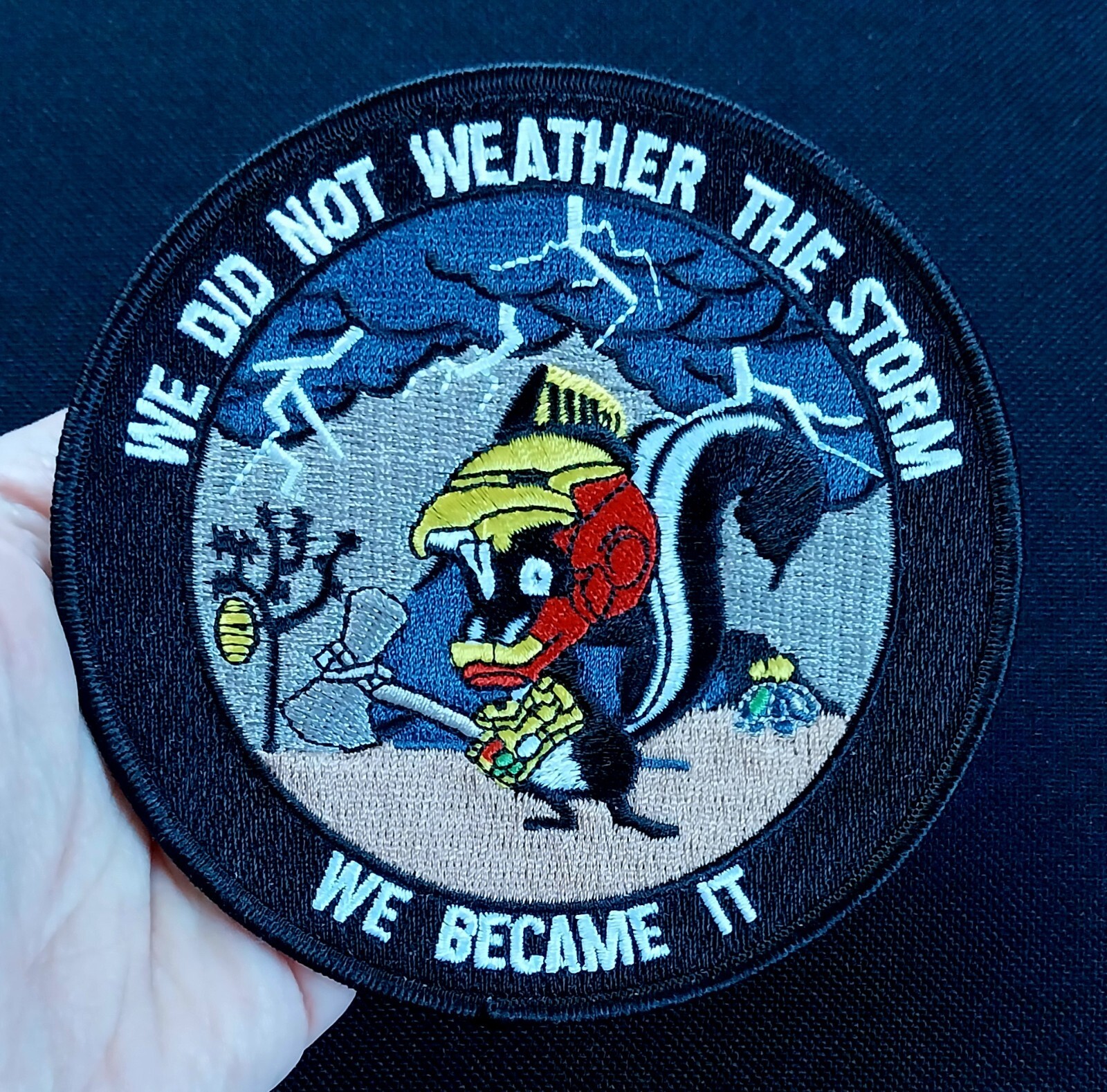 Skunkworks We Did Not Weather The Storm Lockheed USAF NASA Embroidered PATCH