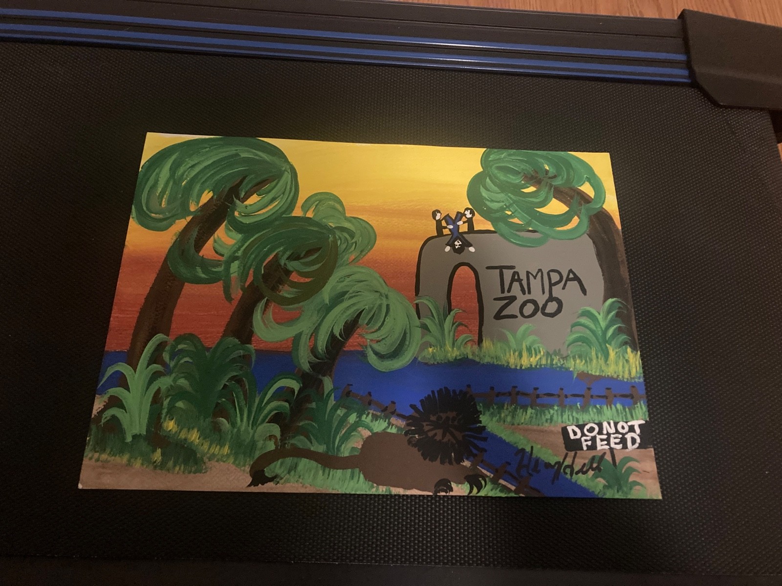 henry hill goodfellas Signed Original Goodfellas Painting TANPA ZOO COA ON BACK