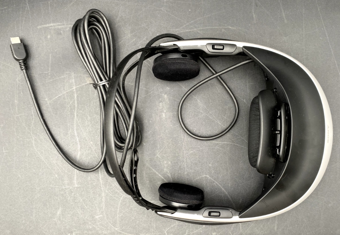 SONY HM2-T1 HEAD MOUNTED DISPLAY 3D HEADSET VIEWER & PROCESSOR, CABLES, ETC.