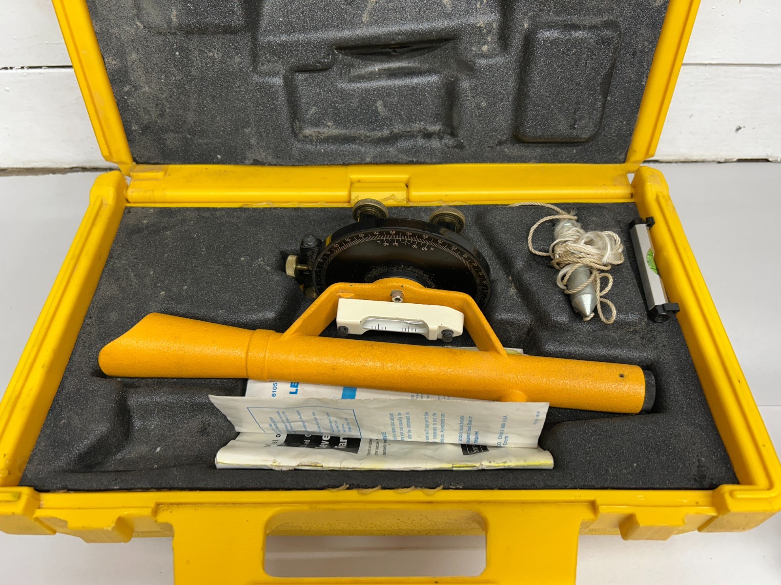 Vintage Sears Craftsman Transit Level Model 789.46172 With Case And Manual