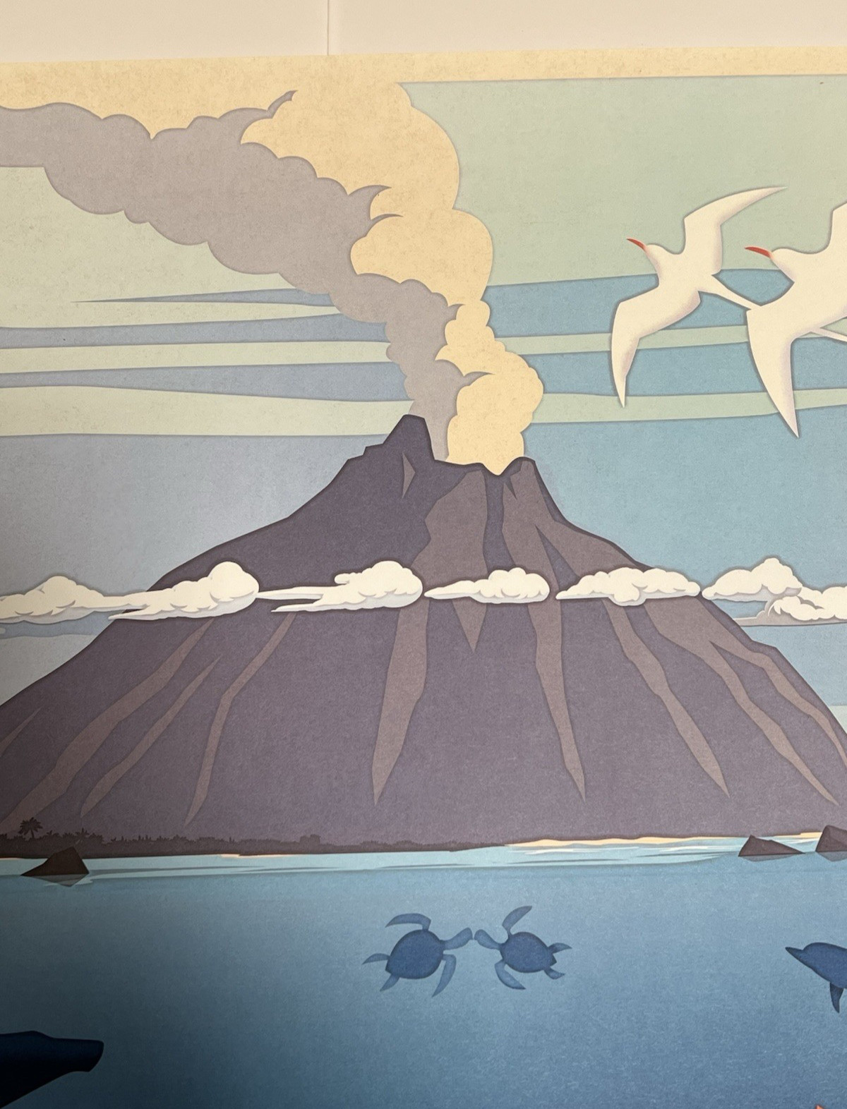 Lava Disney Pixar Short Film 2014 Original Movie Poster Volcano 17x22 Super Rare