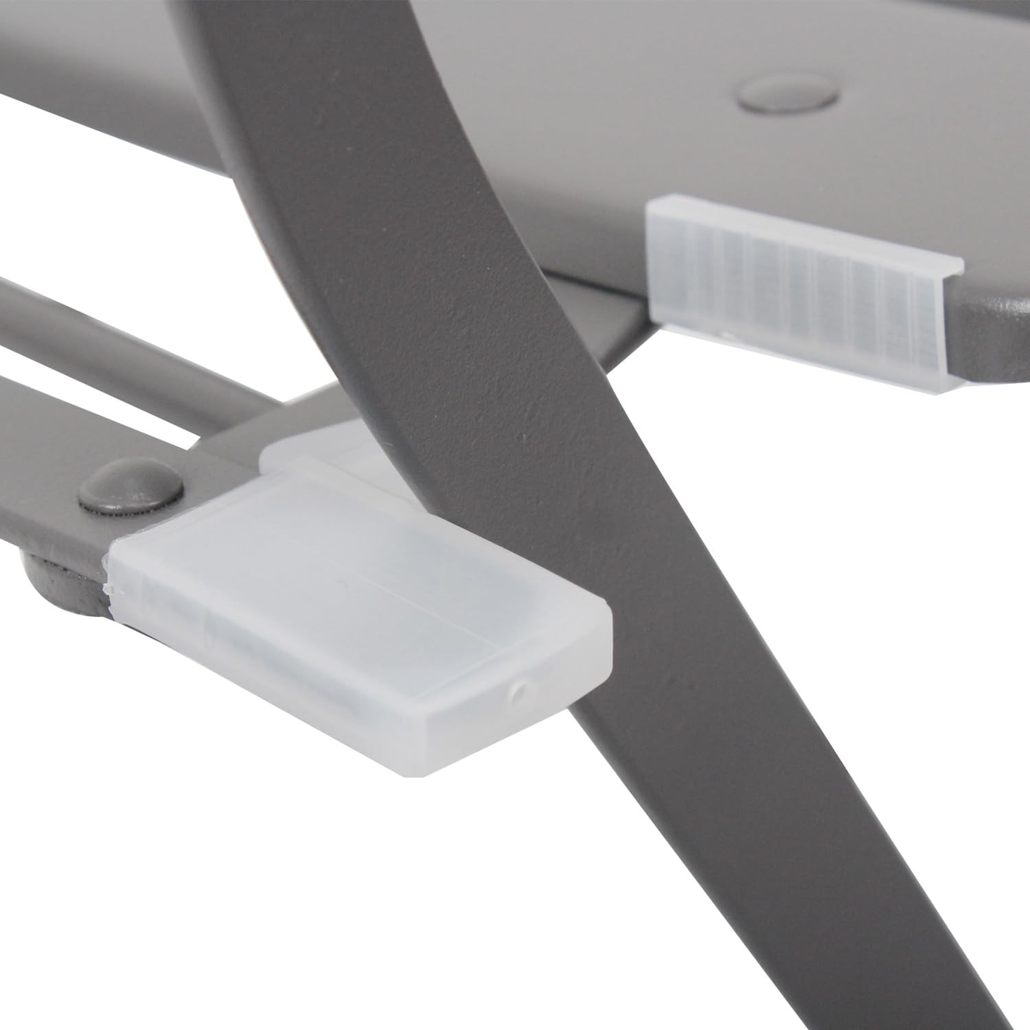 Folding Bistro Table and Chairs 3-Piece Set Outdoor Indoor Patio Furniture Gray