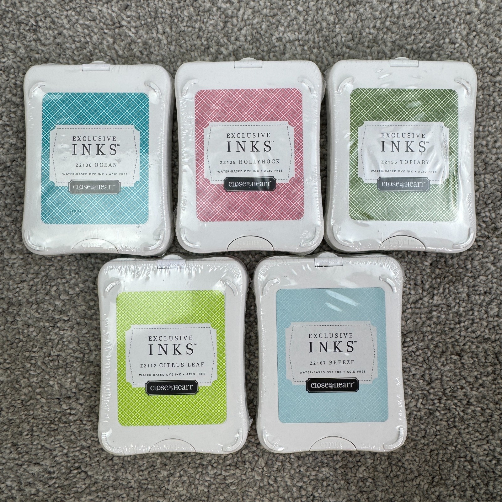 Lot Of 5 Close To My Heart CTMH Exclusive Ink Pads Brand New Sealed