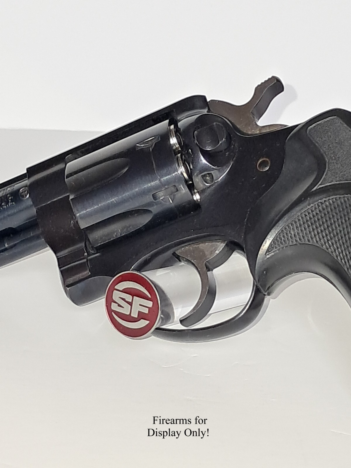 Handgun Firearm Gun Safe Shelf Display Rod - 7/8" SureFire (SF) Enamel Topper