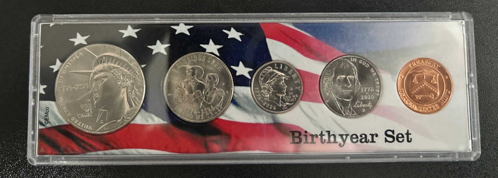 2026 Birth Year Set 4 Bright Uncirculated Coins FREE SHIPPING