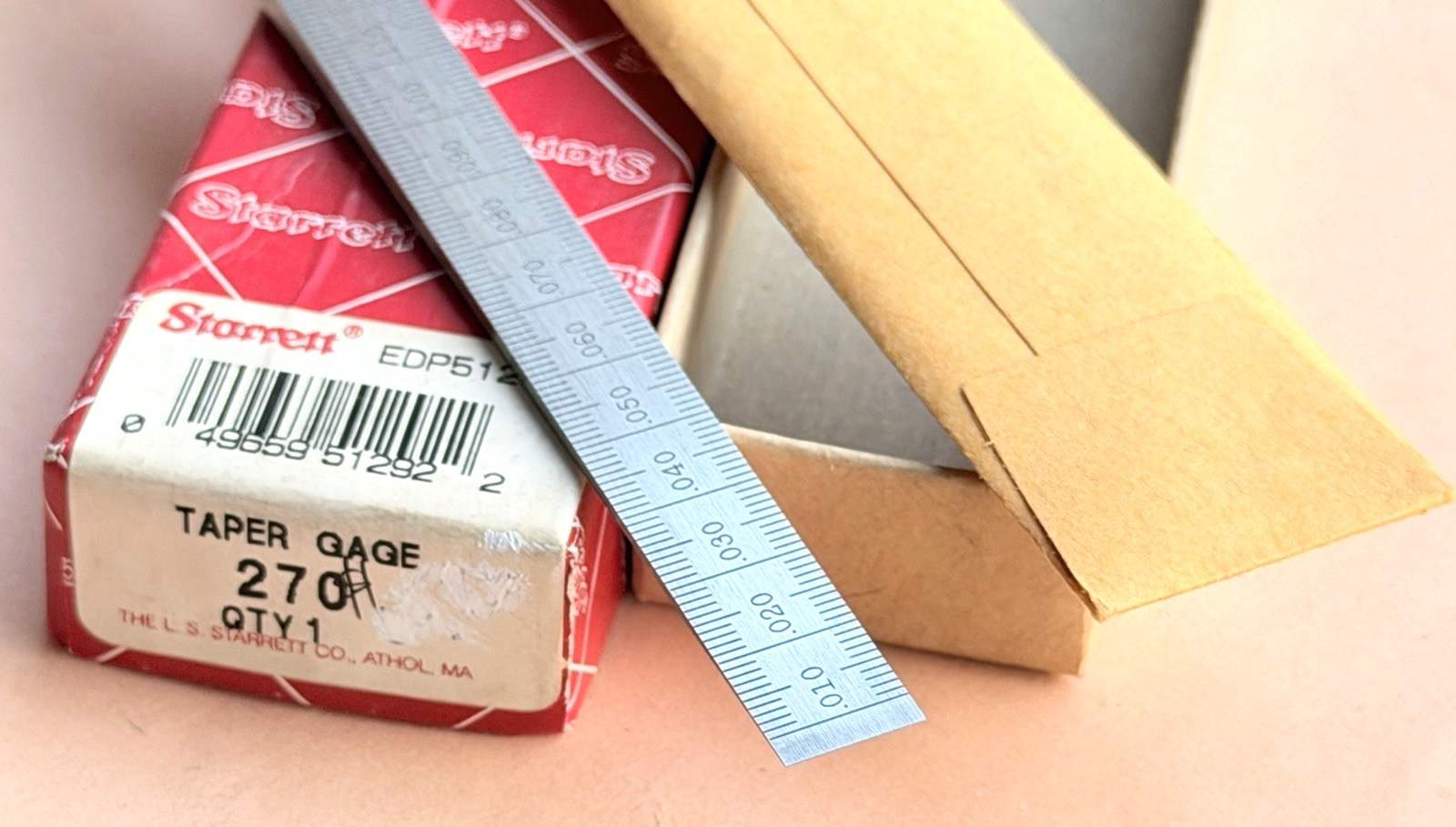 New STARRETT No. 270 Steel Taper Gauge; SAE & Metric. USA Made 🇺🇸!!